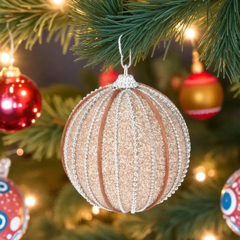 Boule noël  doré
