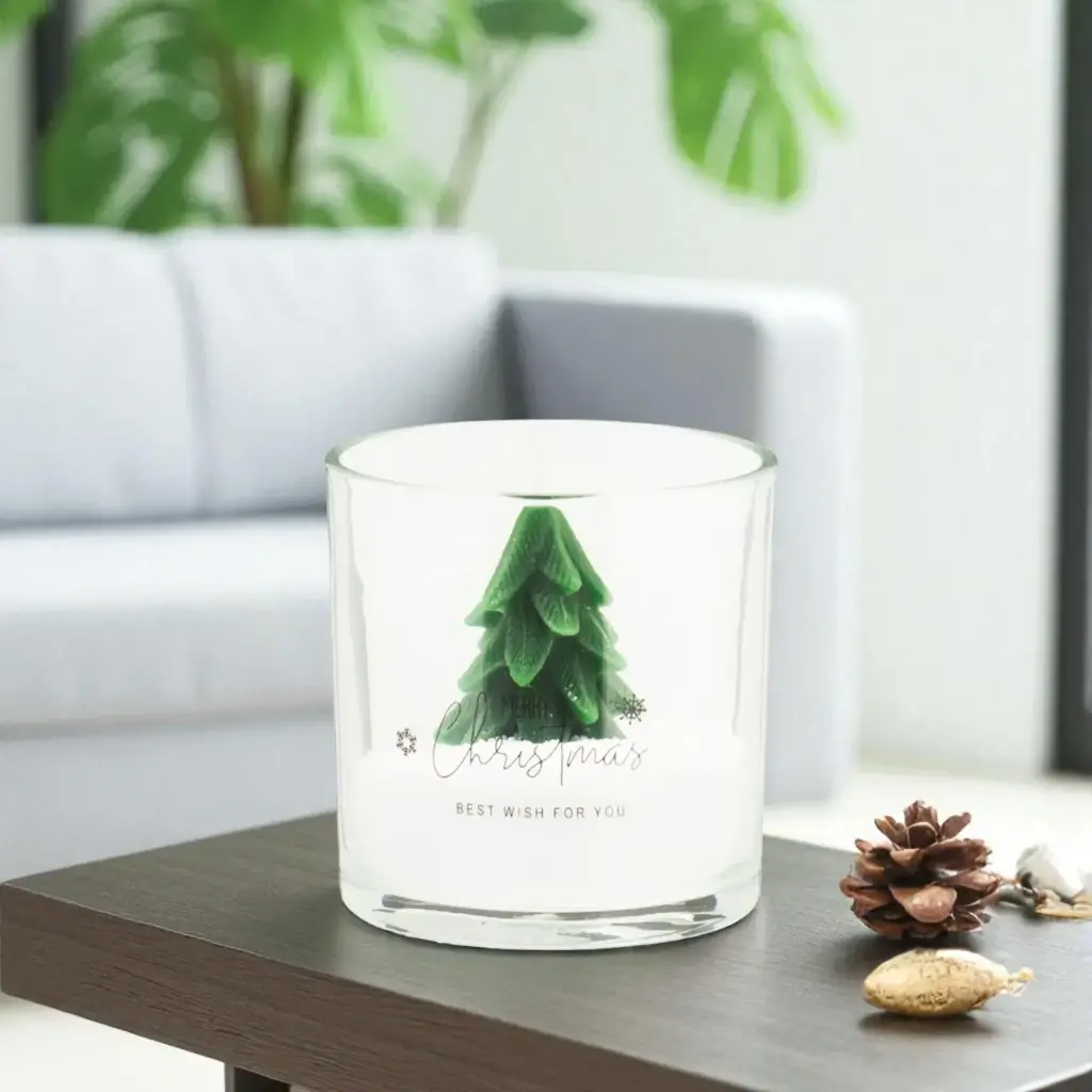 Bougie en verre diy set 10x10c