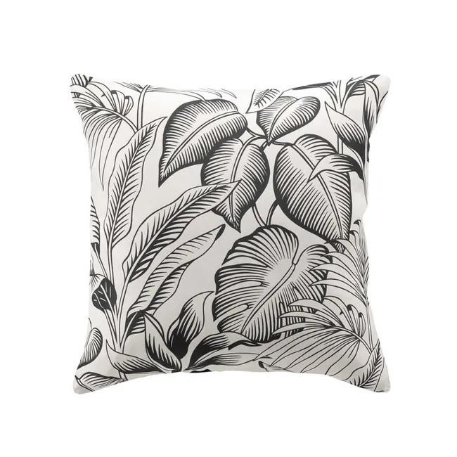 Coussin 45 x 45 cm polyester imp. cabana naturel