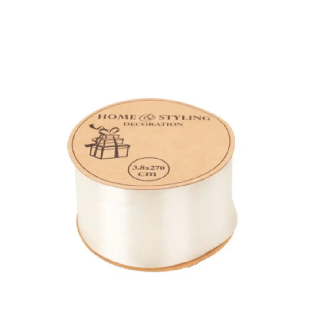 Ruban 3.8x270cm  clr blanc