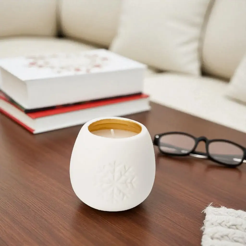 Cire en pot 65mm, blanc  3