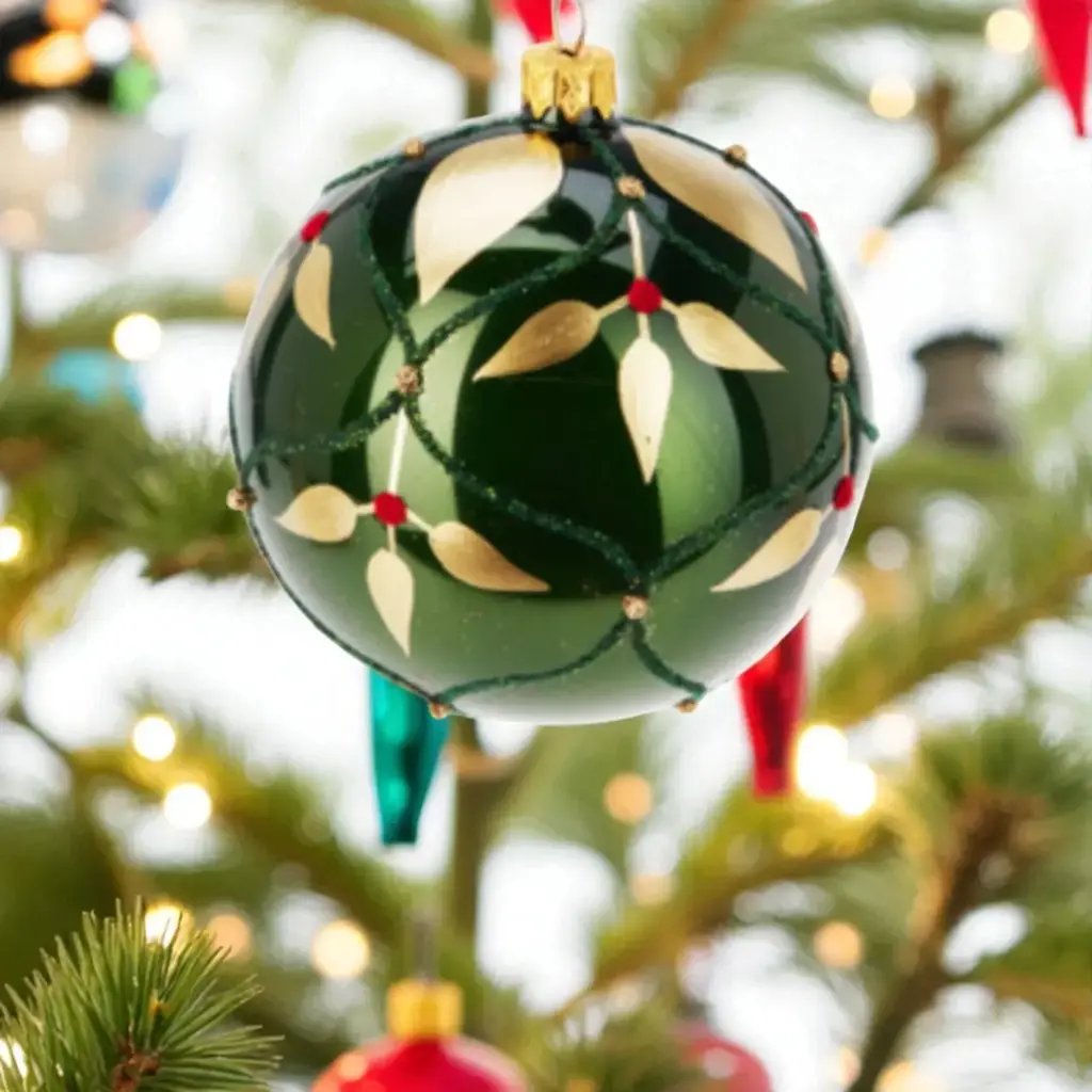 Boule de noël vert