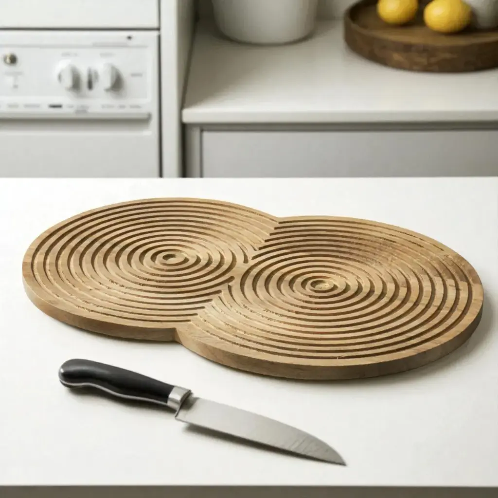 Planche à déco spirale 48x33cm 