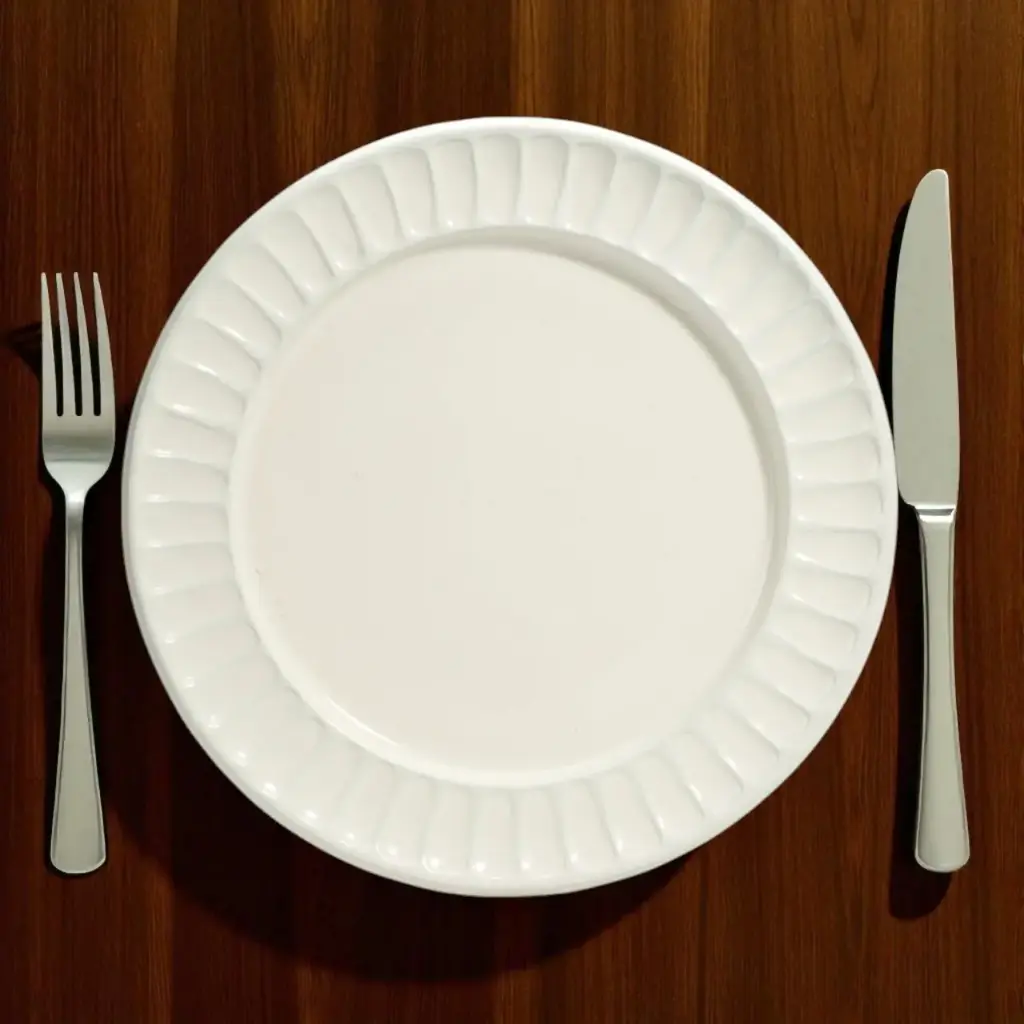 Assiette émaillée 315mm blanc