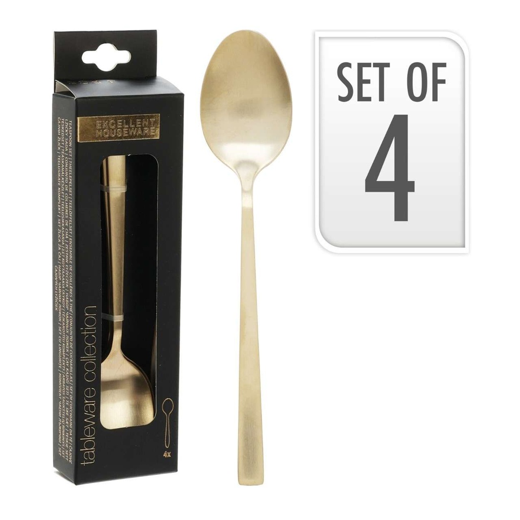 Petite cuilleres doré s/4