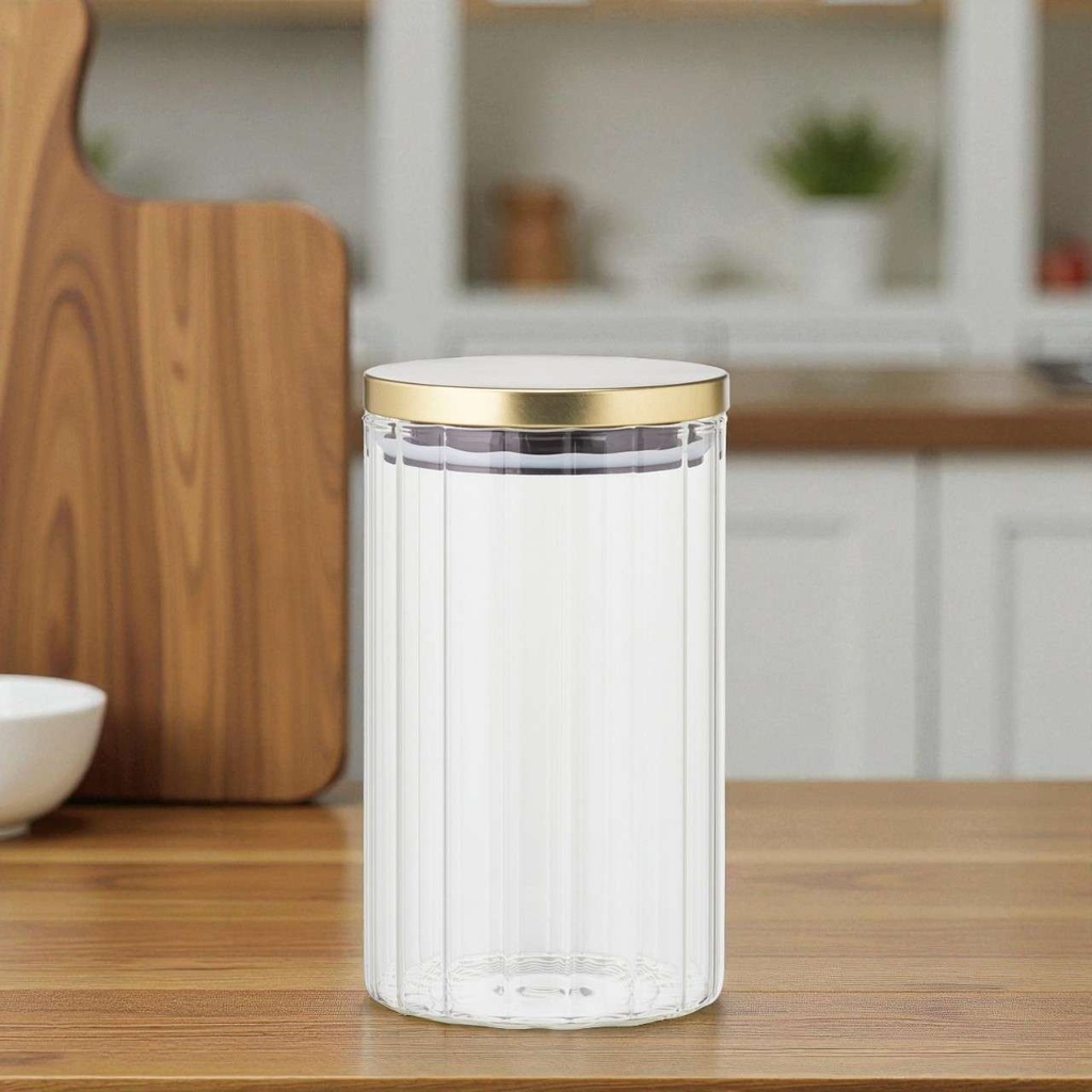 Bocal de stockage en verre ave