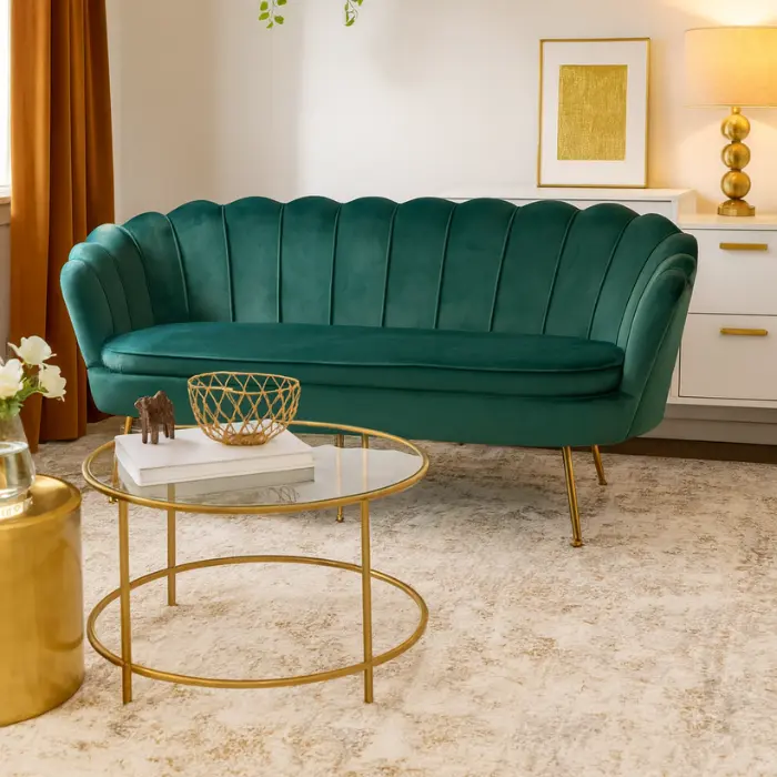 Double Sofa Louna émeraude