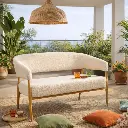 Banquette "Louise" beige