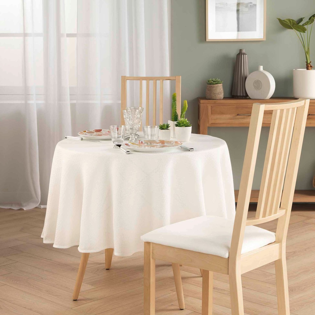 Nappe ronde (0) 180 cm jacquard stella