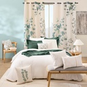 Parure 3 p. 240 x 220 cm microfibre unie gaufree abelia