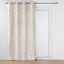 Rideau a oeillets 140 x 240 cm polycoton imprime metallise evasion