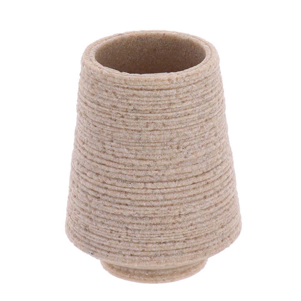 Gobelet polyresine effet sable - naturel