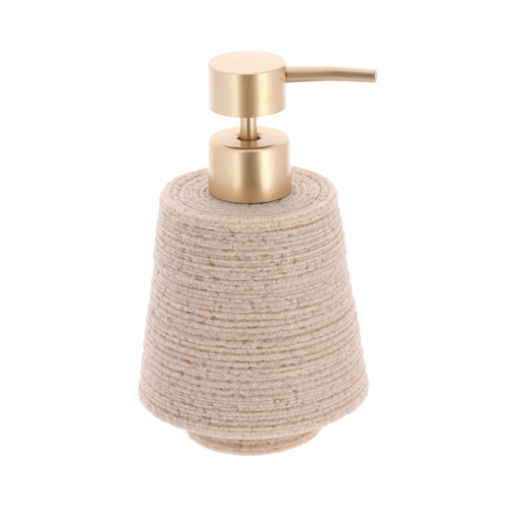 Distributeur a savon polyresine 300ml effet sable - naturel
