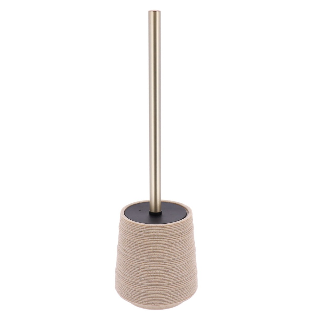 Brosse wc polyresine effet sable - naturel