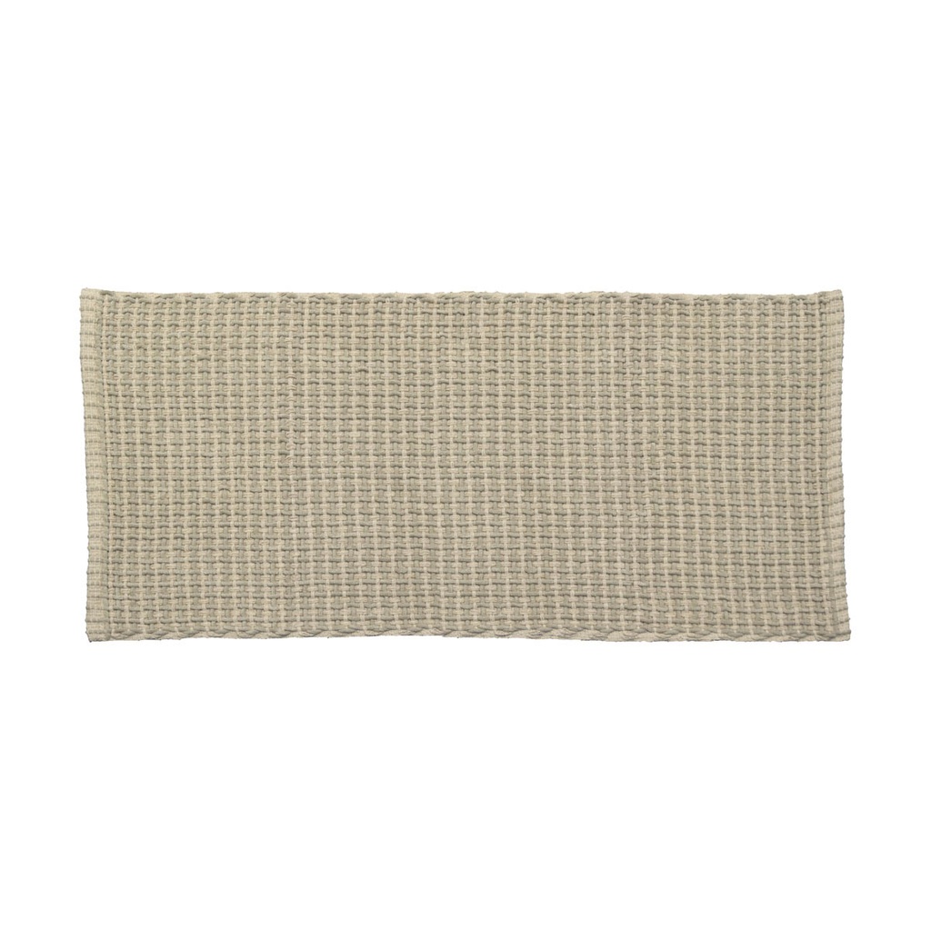 Tapis polyester/coton tresse 50x120 cm - beige