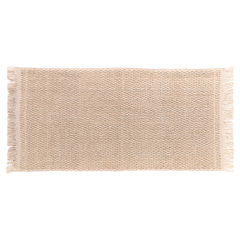 Tapis lina coton/ autres fibres 45x90 cm - naturel