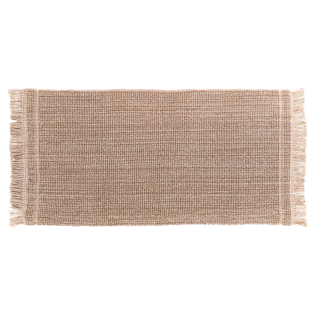 Tapis ninon coton/ autres fibres 45x90 cm - taupe