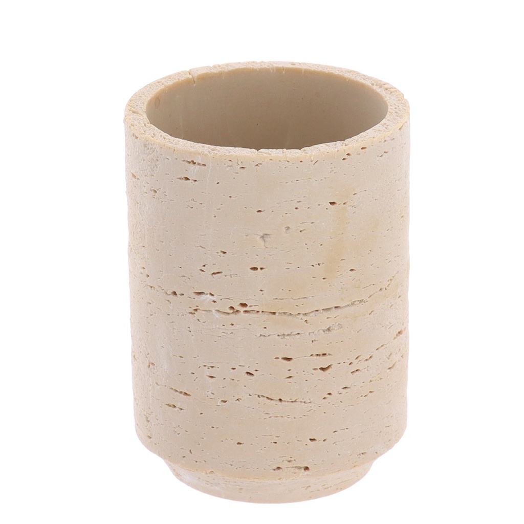 Gobelet en polyresine facon travertin 300ml - travertin