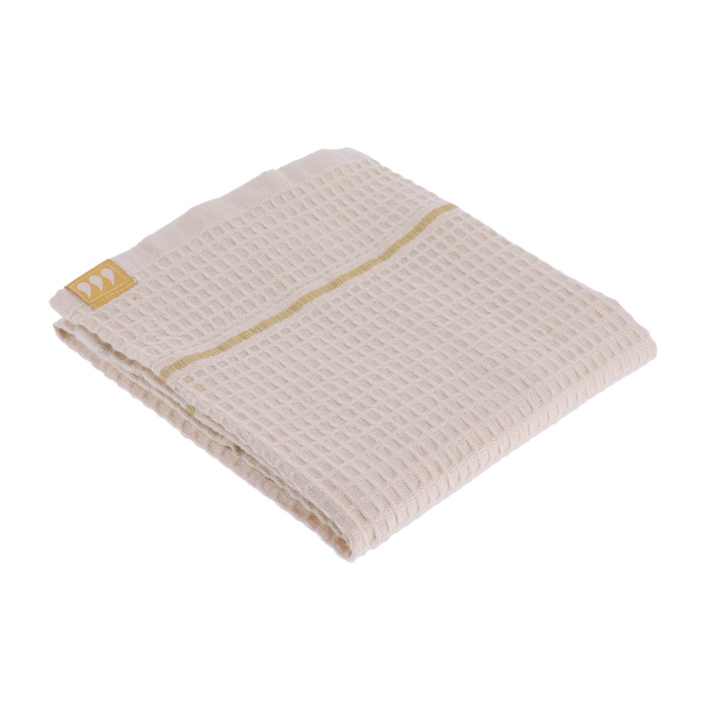 Serviette de toilette 50x90 cm 100% coton nid d abeille - beige