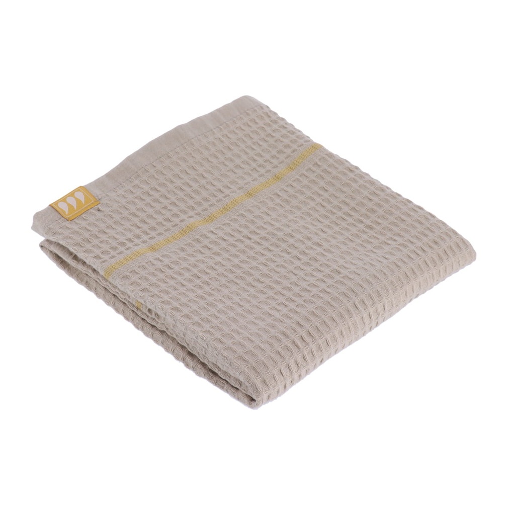 Serviette de toilette 50x90 cm 100% coton nid d abeille - taupe