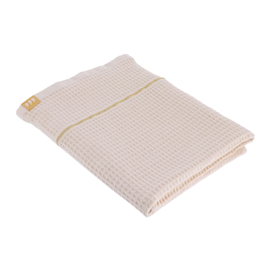 Serviette de bain 70x130 cm 100% coton nid d abeille - beige