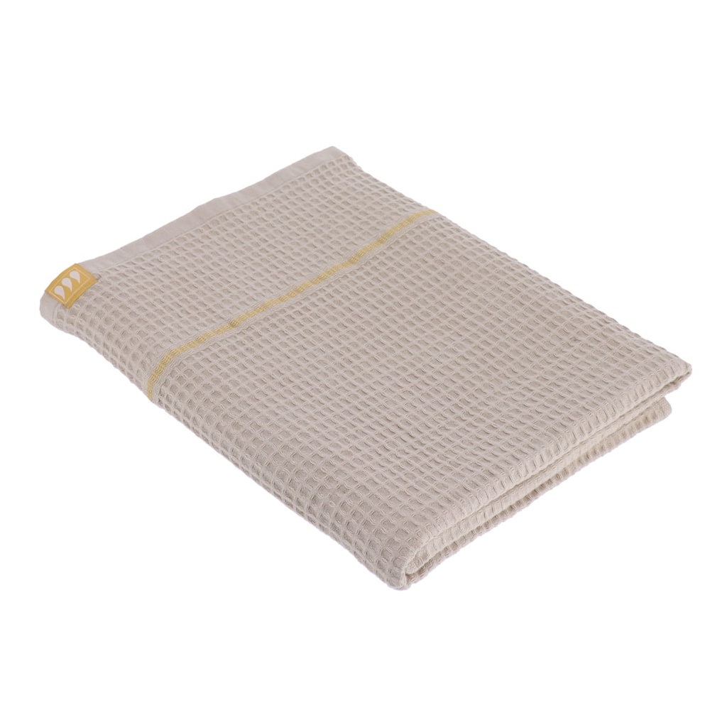 Serviette de bain 70x130 cm 100% coton nid d abeille - taupe