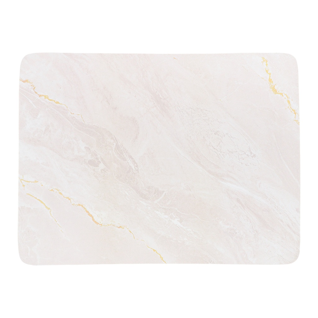 Tapis rectangulaire absorbant souple 45x60cm - facon marbre beige