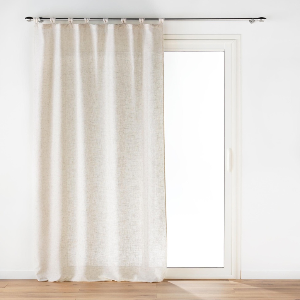 Rideau a passants 140 x 240 cm polyester/lin uni pauline