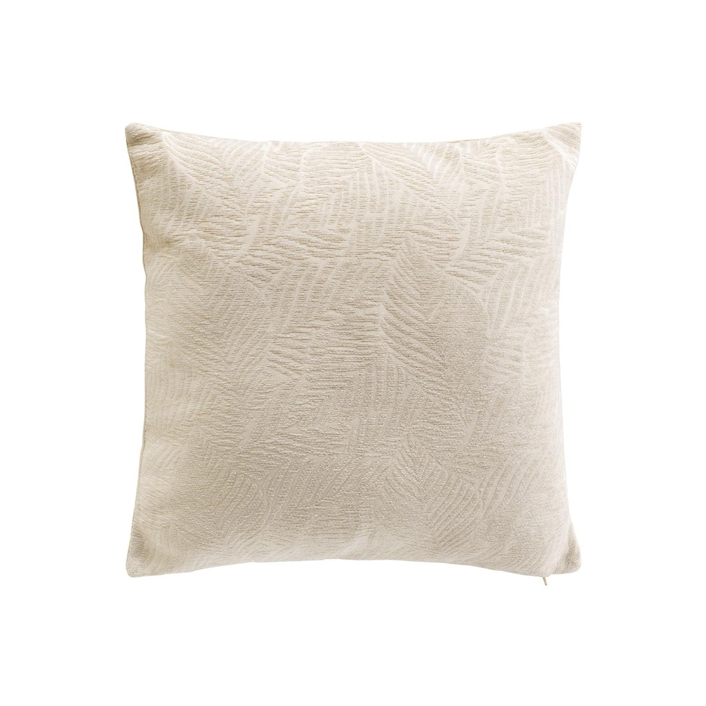 Housse de coussin +encart 40 x 40 cm jacquard fils chenille vivo naturel