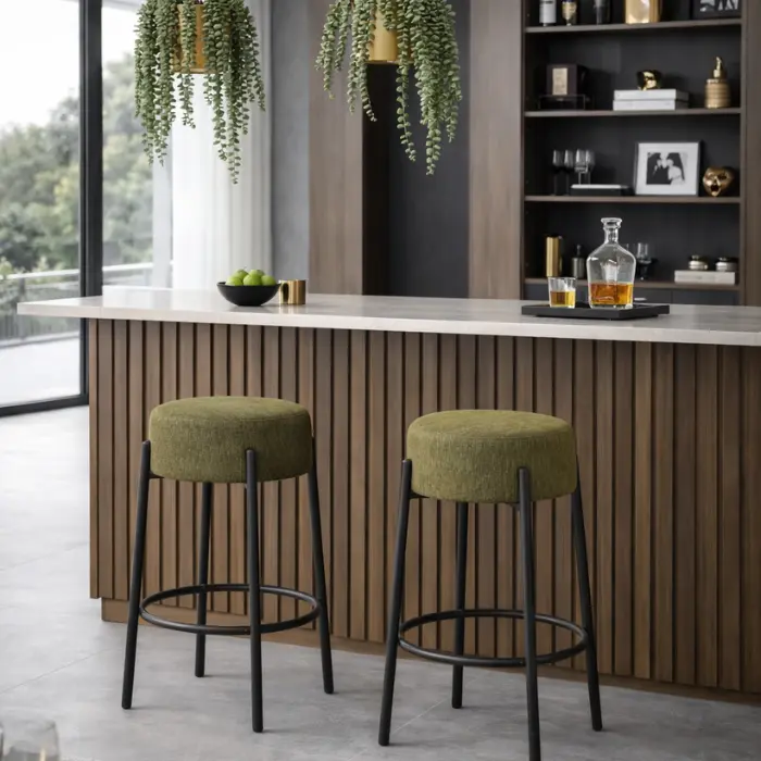 Lot de 2 tabourets - Sorella kiwi