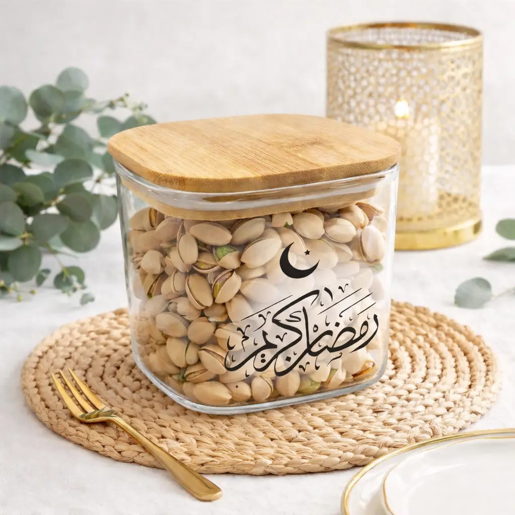 Bocal Eid en verre avec couvercle - 400ml 4193