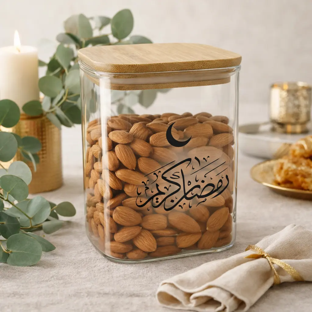 Bocal Eid en verre avec couvercle - 500ml 4209