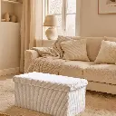 Pouf "Wendy" beige velours