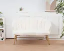 Banquette "Coralie" ivoire