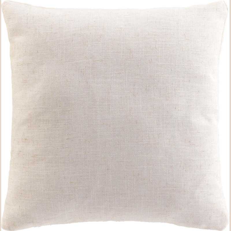 Coussin dehoussable compresse 45 x 45 cm polyester/lin uni pauline