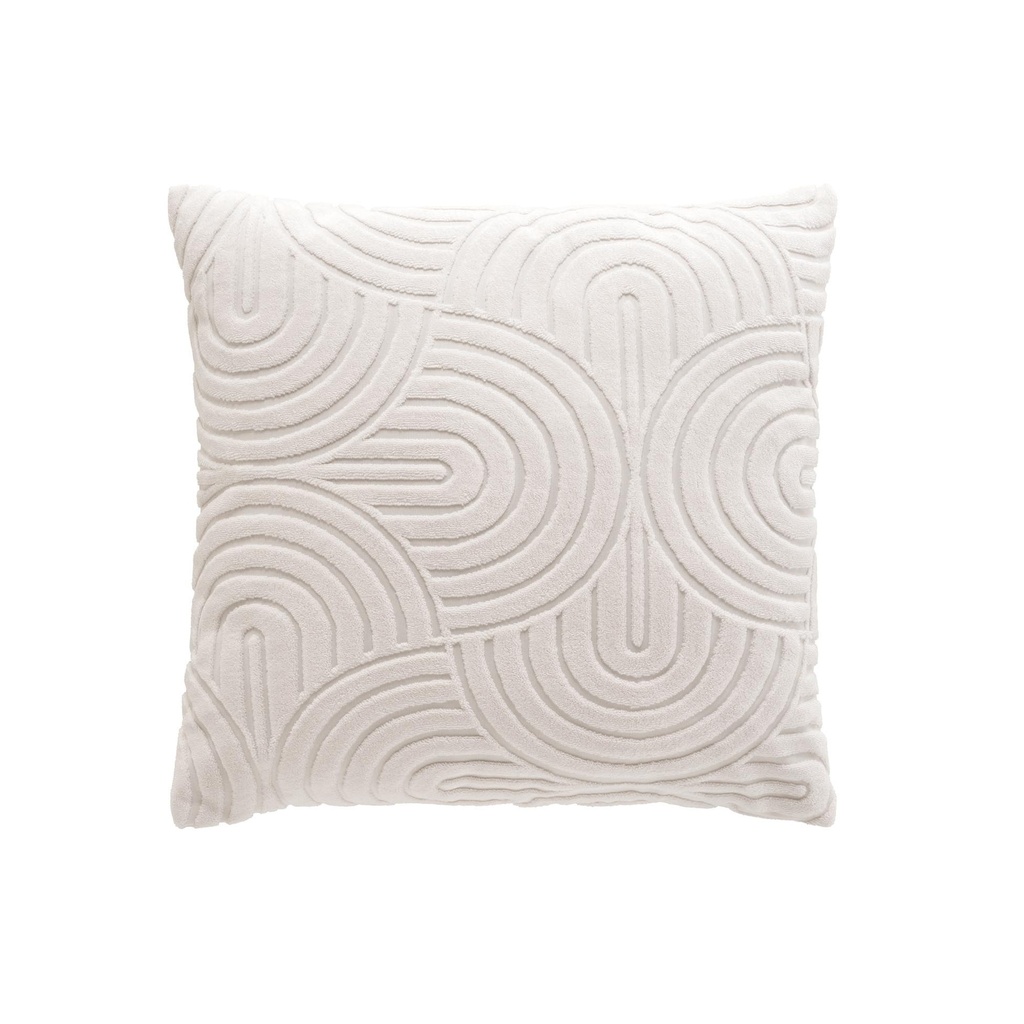 Housse de coussin +encart 40 x 40 cm bouclette devoree solly