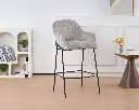 Lot de 2 chaises de bar - "Yuri" - Étain