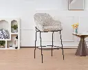 Lot de 2 chaises de bar - "Yuri" - Cacahuète