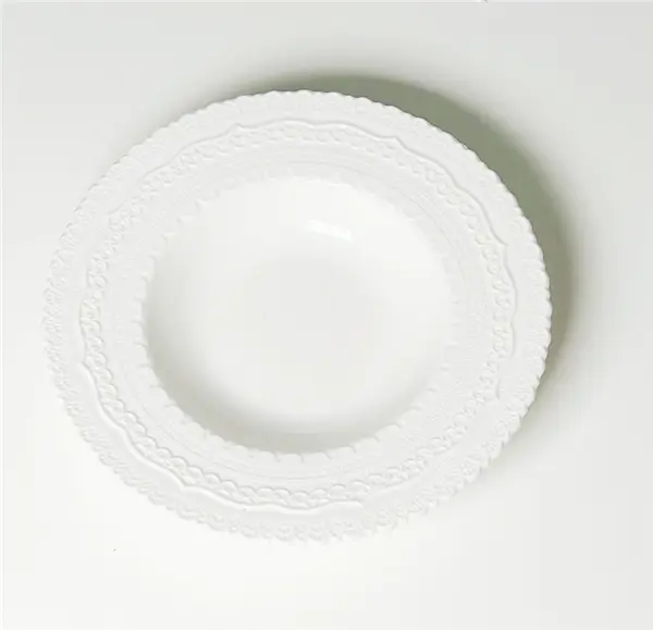 Assiette creux à relief - 4995