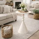 Table d'appoint Crème -'Agathe'