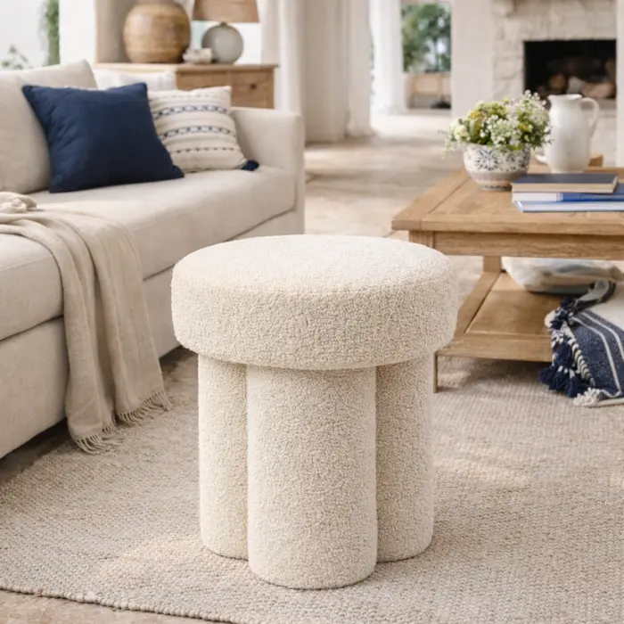 Pouf Blanc -'Allegra'