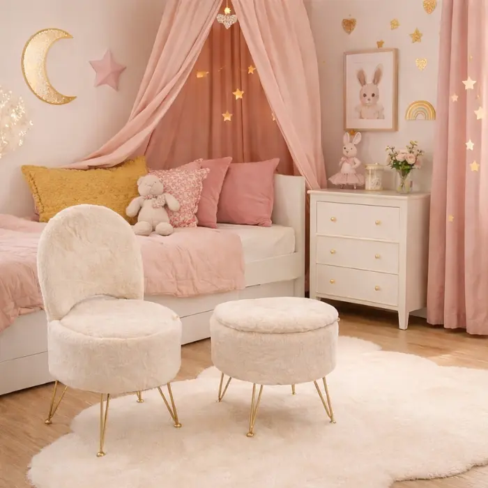 Pouf avec dossier  amovible café -'Isadora'