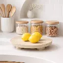 Plateau en pierre avec 3 pieds 