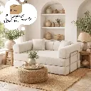 Canapé "Aksel" Ivoire