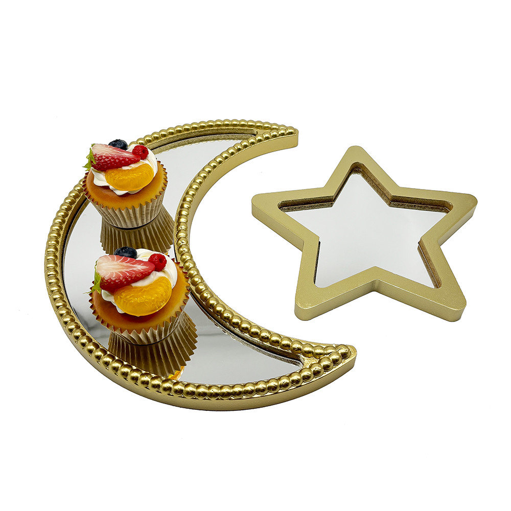 Plateau miroir etoile:19x19x1.5  