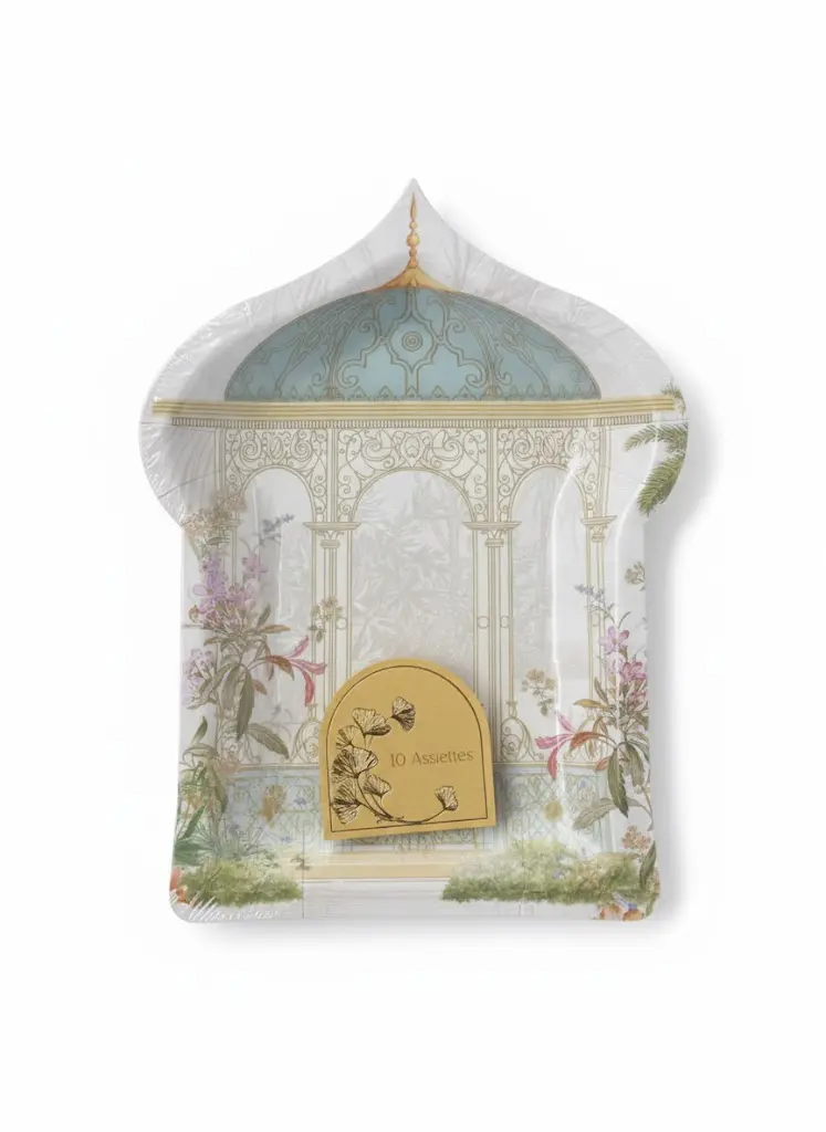 Lot de 10 assiettes 18*13.5 cm - "JANNAH"