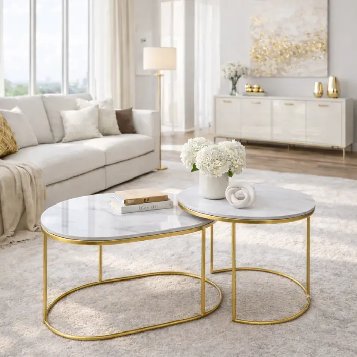 Ensemble de 2 tables basse - "WILLOW"