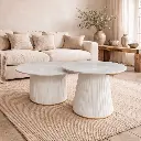 Ensemble de 2 tables basses - "MARGOT"