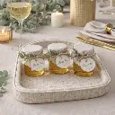 Plat cannage arche similicuir 31.5*21.5*3.5 cm 