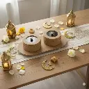 Boite sur plateau similicuir 59*29 cm